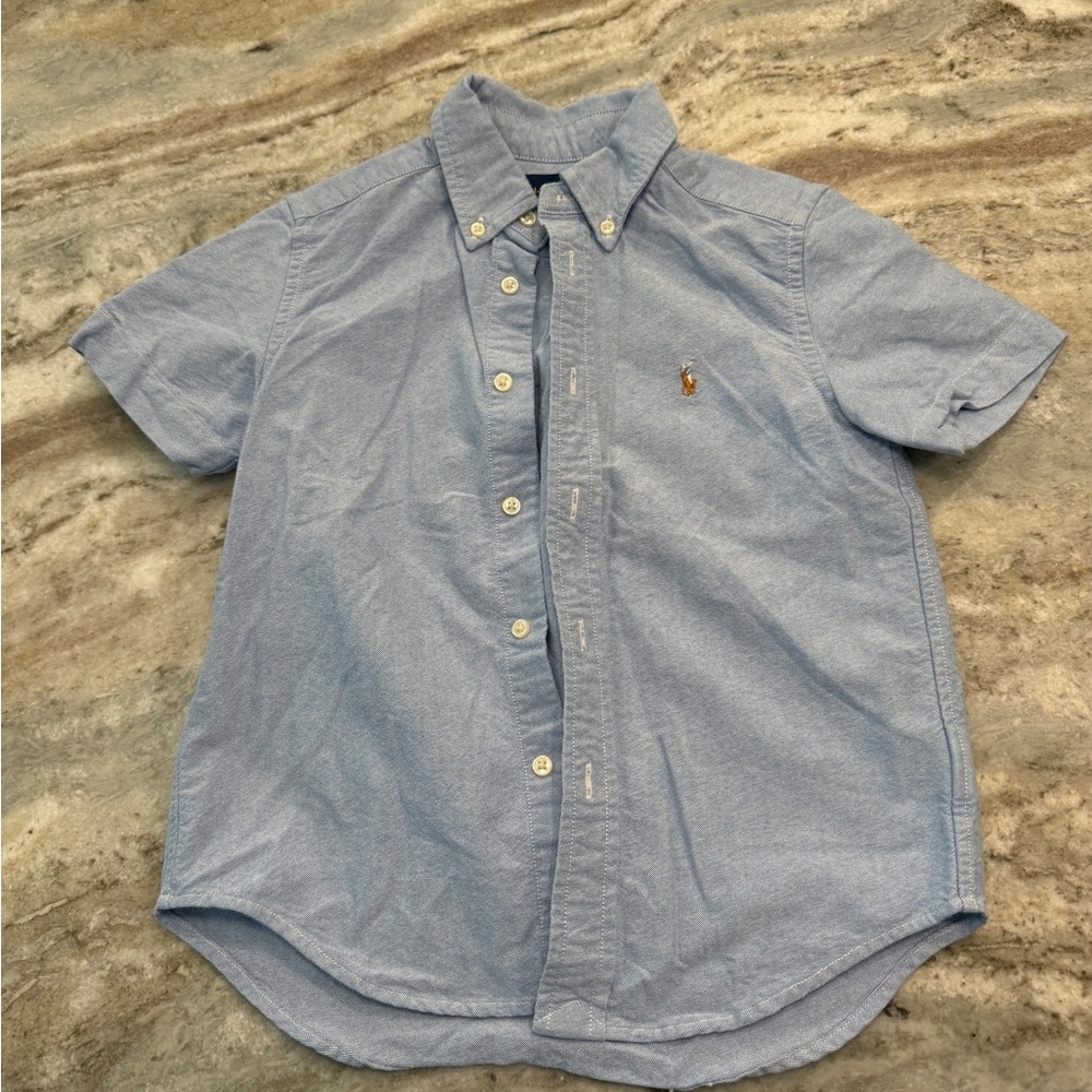 Ralph Lauren boys short sleeve button down shirt size Small